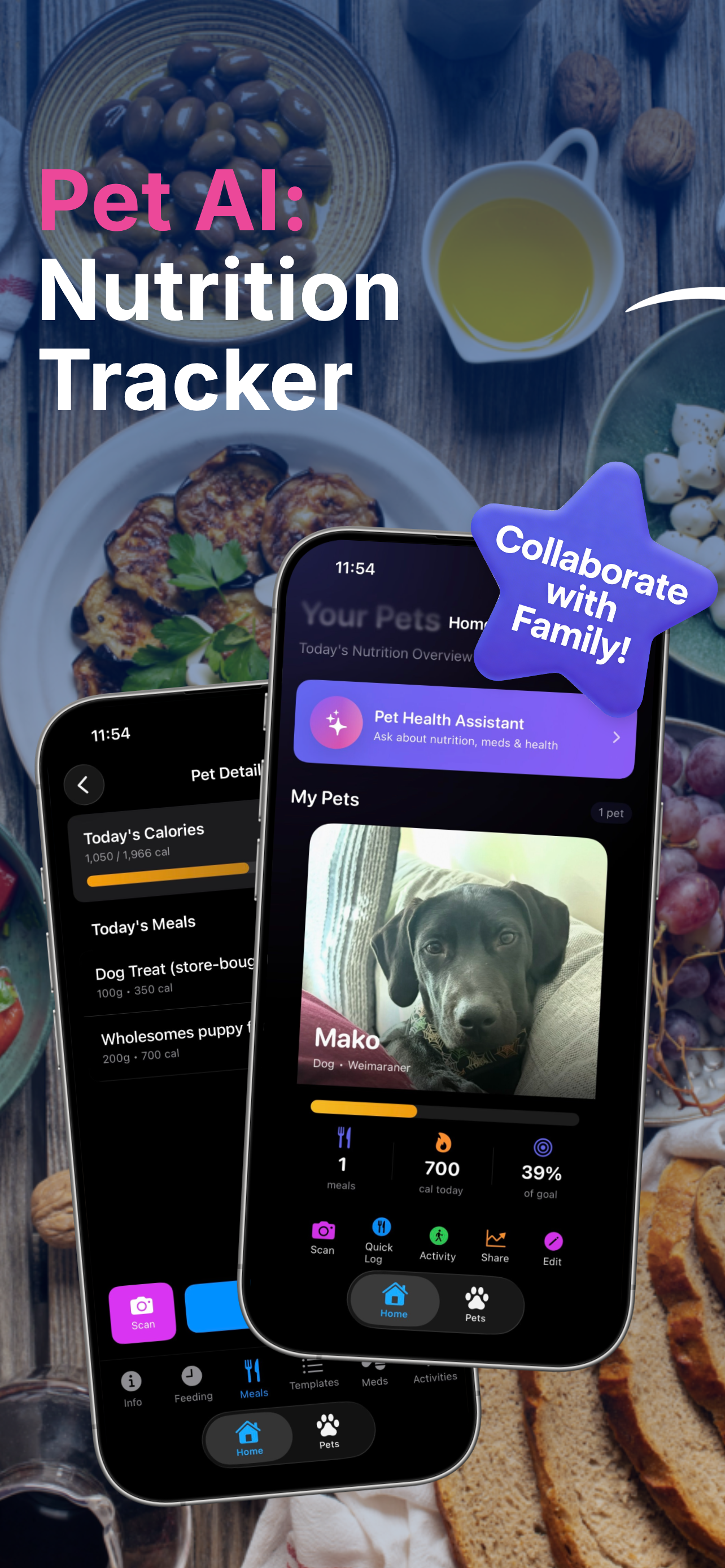 Pet AI app home screen