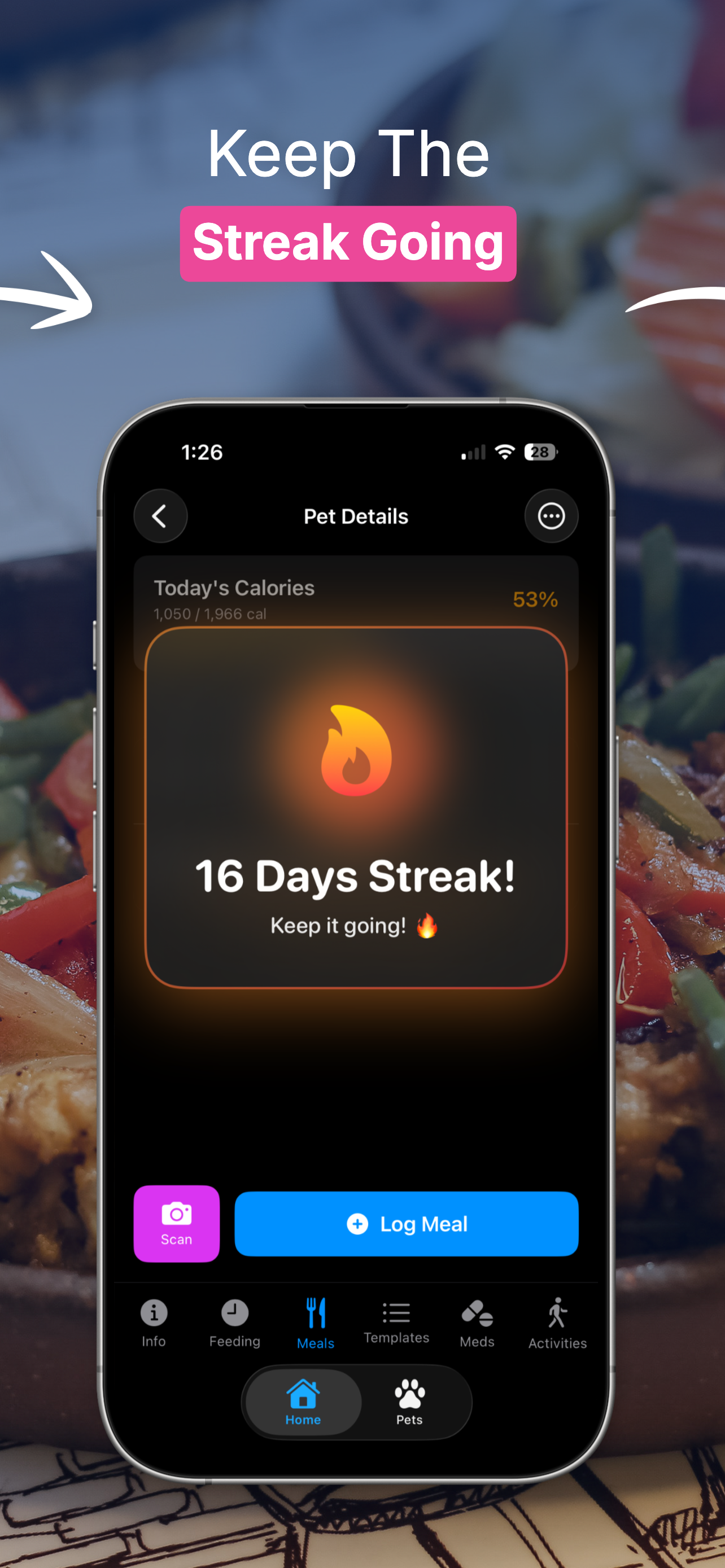 Barcode scanner for pet food packaging